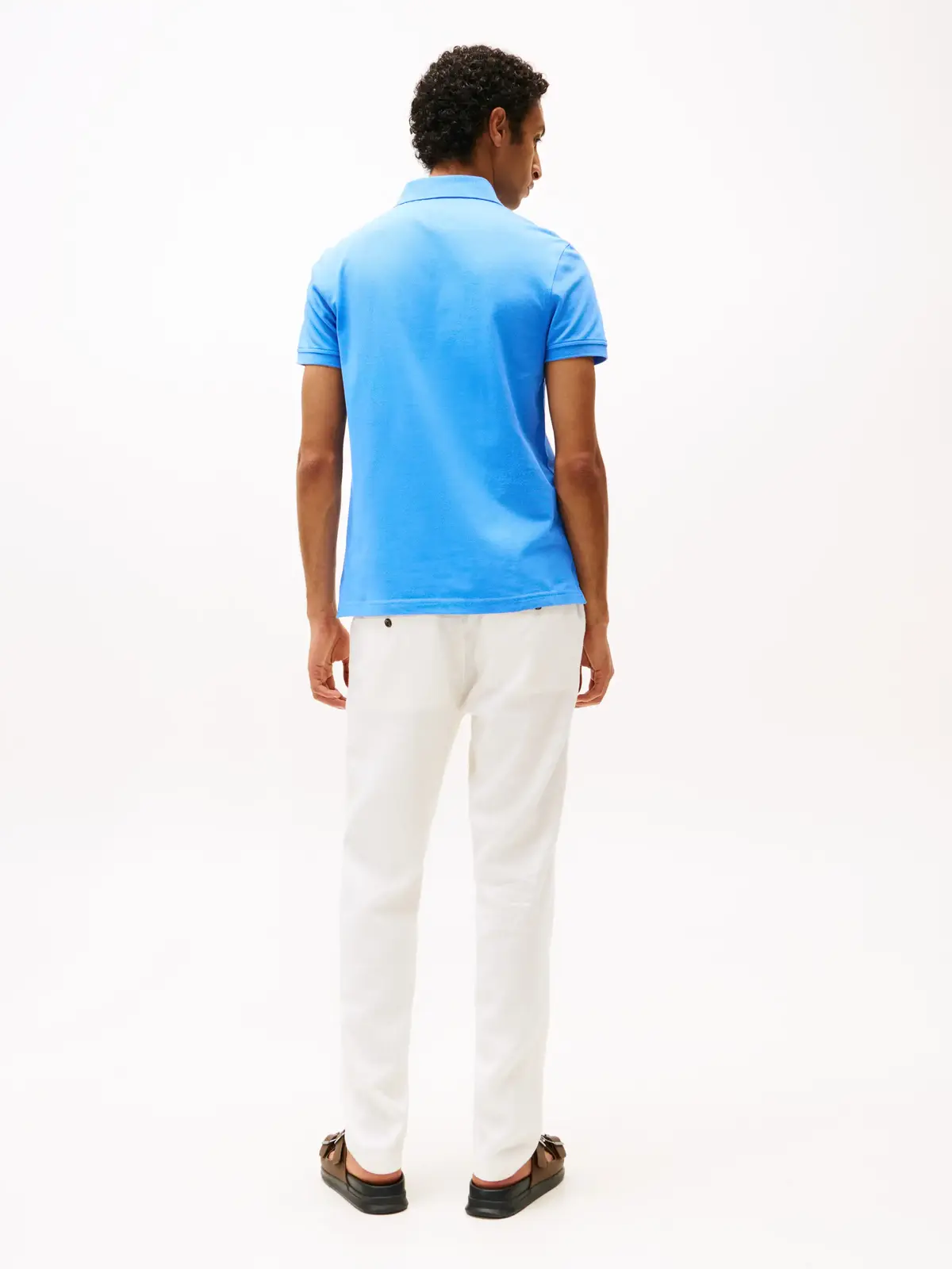 Tommy Hilfiger 1985 SLIM POLO Erkek Mavi T-Shirt