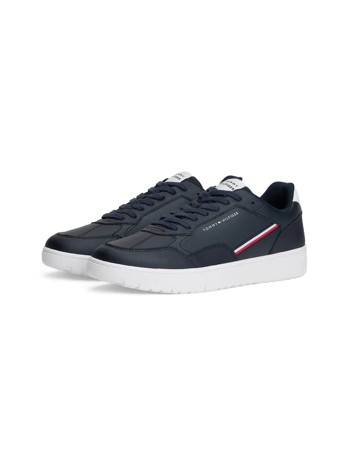 Tommy Hilfiger TH BASKET CORE STRIP Siyah Erkek Günlük Spor Ayakkabı