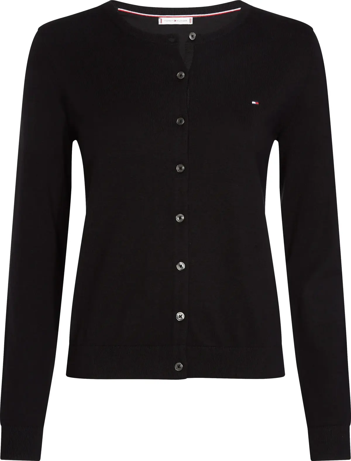 Tommy Hilfiger HERITAGE BUTTON-UP C Kadın Gri Kazak