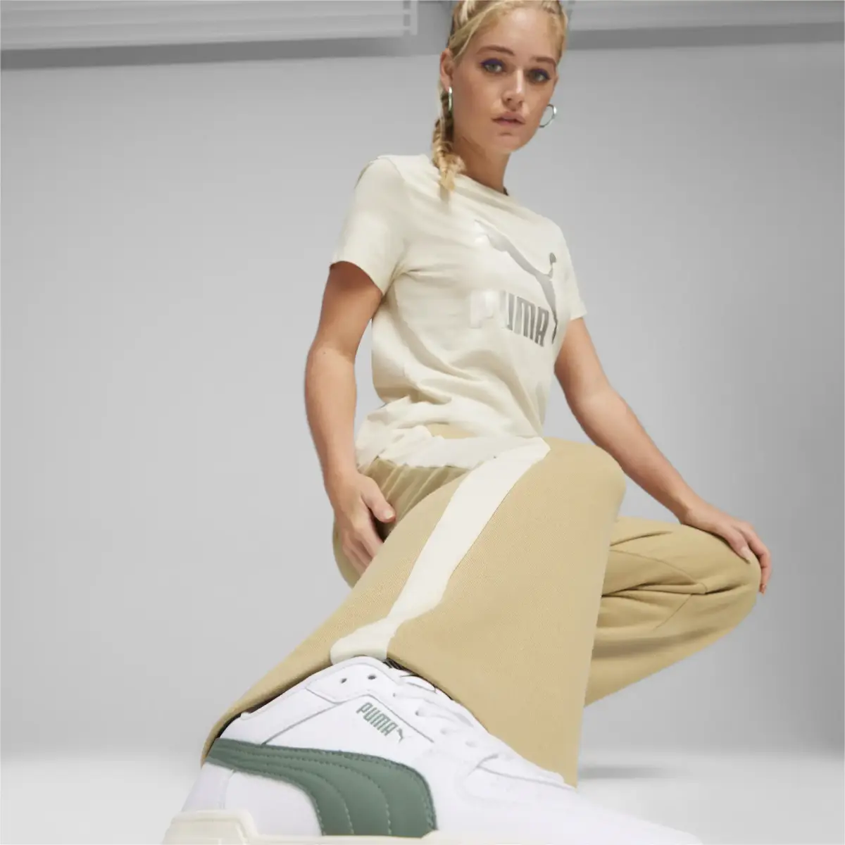 Puma ICONIC T7 Straight leg Track Pants TR Açık Kahve Kadın Eşofman Altı