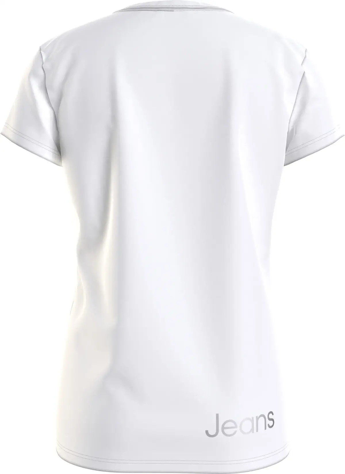 Calvin Klein INST SILVER LOGO SLI Kadın Beyaz T-Shirt