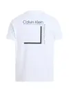 Calvin Klein CP-LINEAR BOX LOGO Beyaz Erkek Tişört