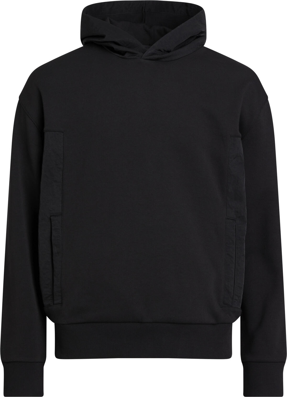 Calvin Klein MIX MEDIA NYLON INTE Erkek Siyah Hoodie