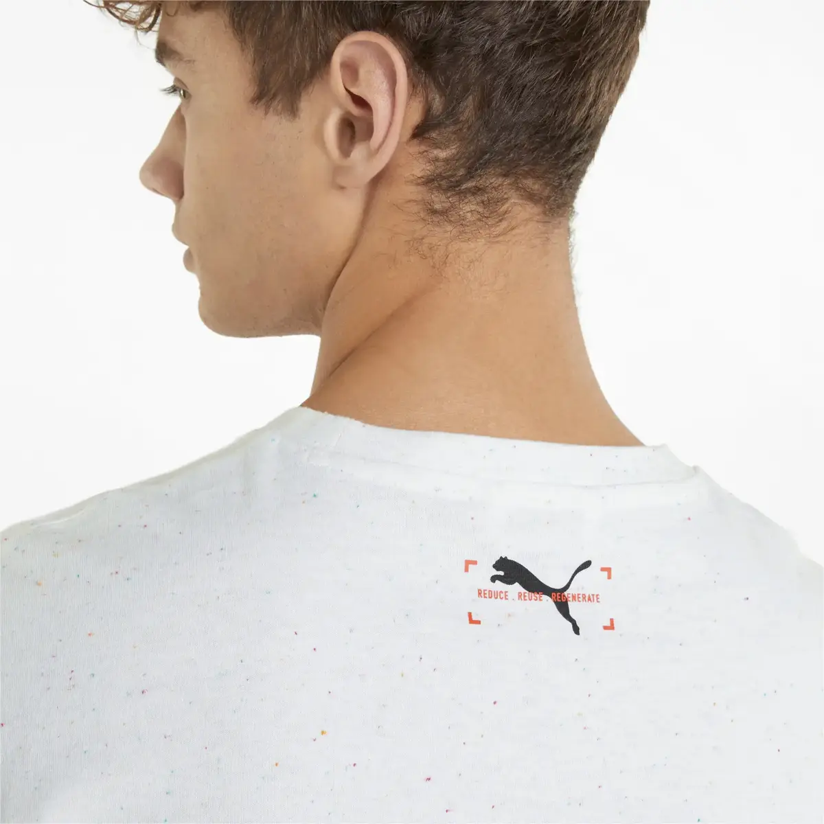 Puma RE:Collection Relaxed Tee Pristine Heath Beyaz Erkek T-Shirt