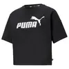 Puma ESS Cropped Logo Tee Siyah Kadın Crop T-Shirt