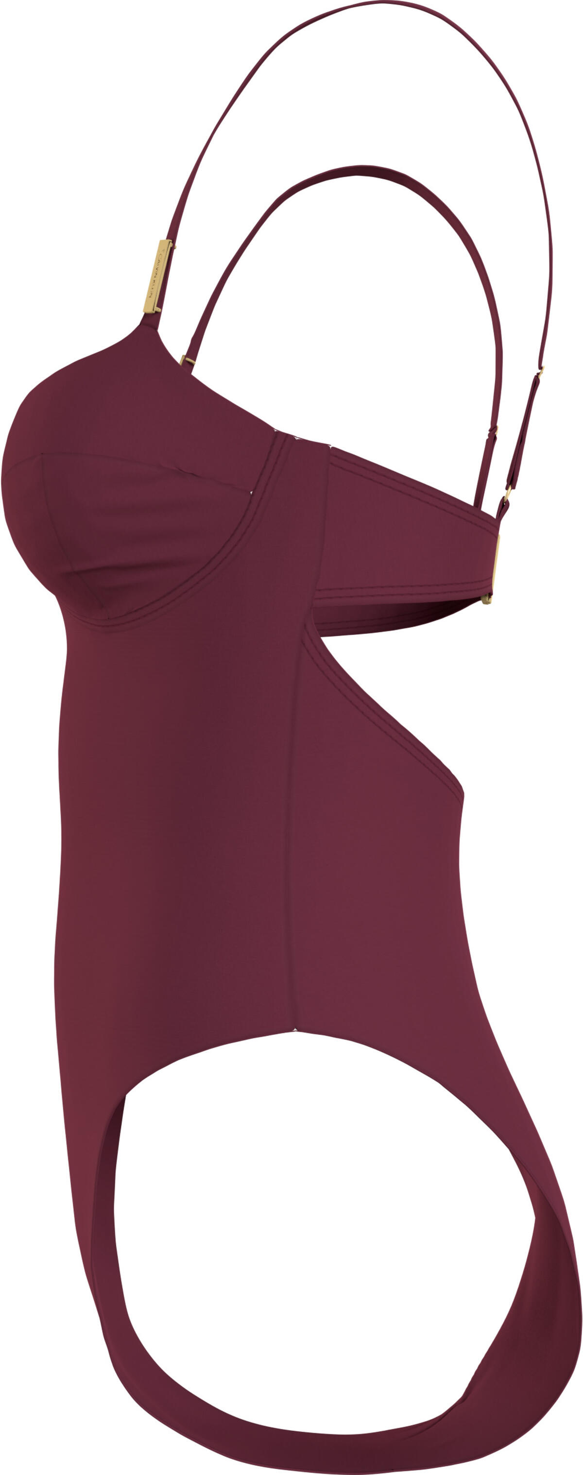 Calvin Klein BALCONETTE ONE PIECE Kadın Bordo Mayo