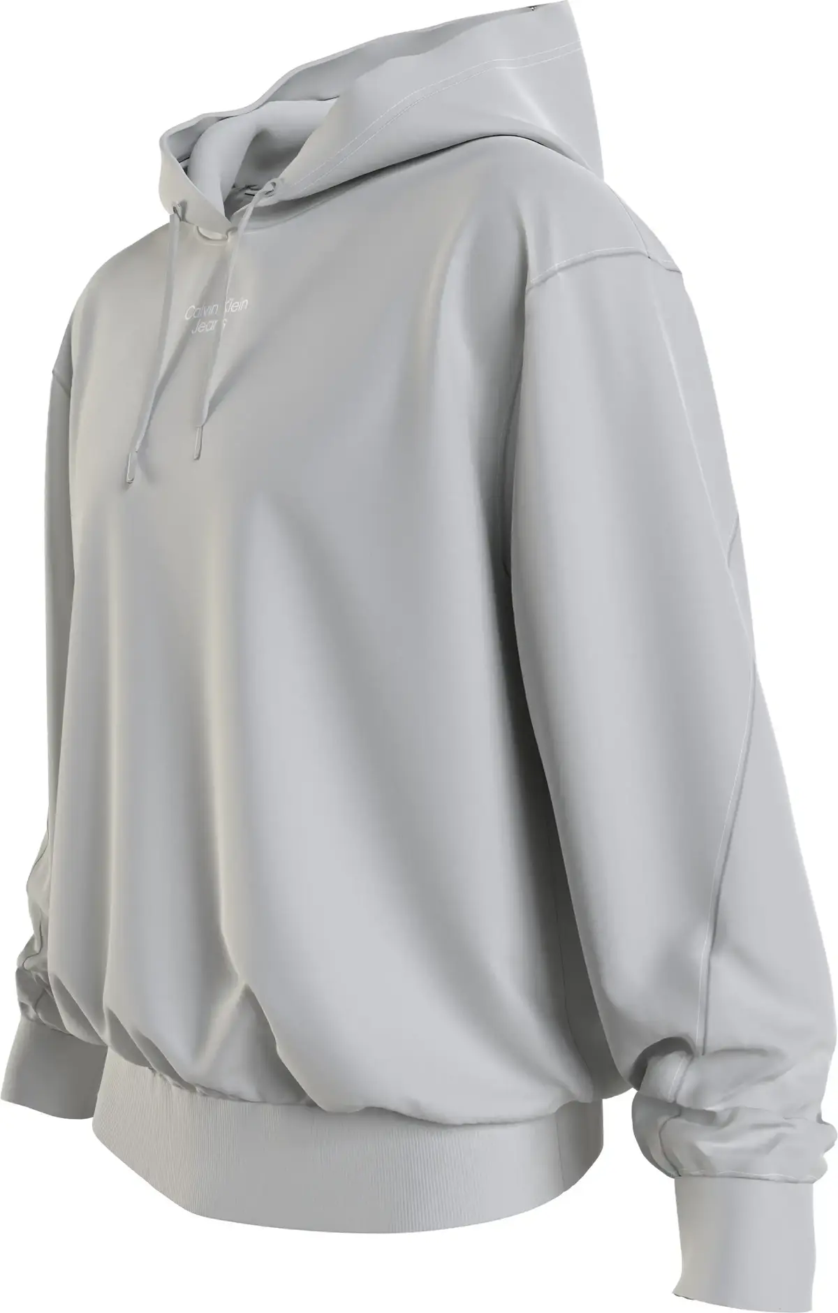 Calvin Klein STACKED LOGO HOODIE Erkek Gri Hoodie
