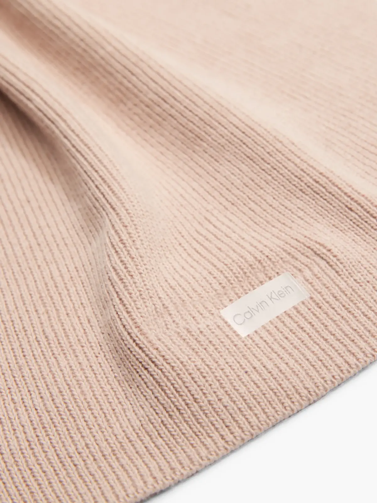 Calvin Klein ESSENTIAL KNIT SCARF Kadın Krem Eşarp