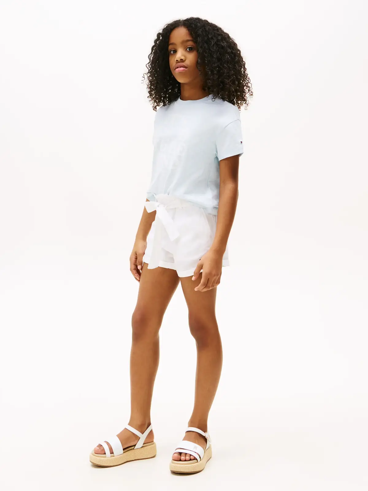 Tommy Hilfiger FUN GRAPHIC TEE SS, DD0 Mavi Kız Çocuk T-Shirt & Polo