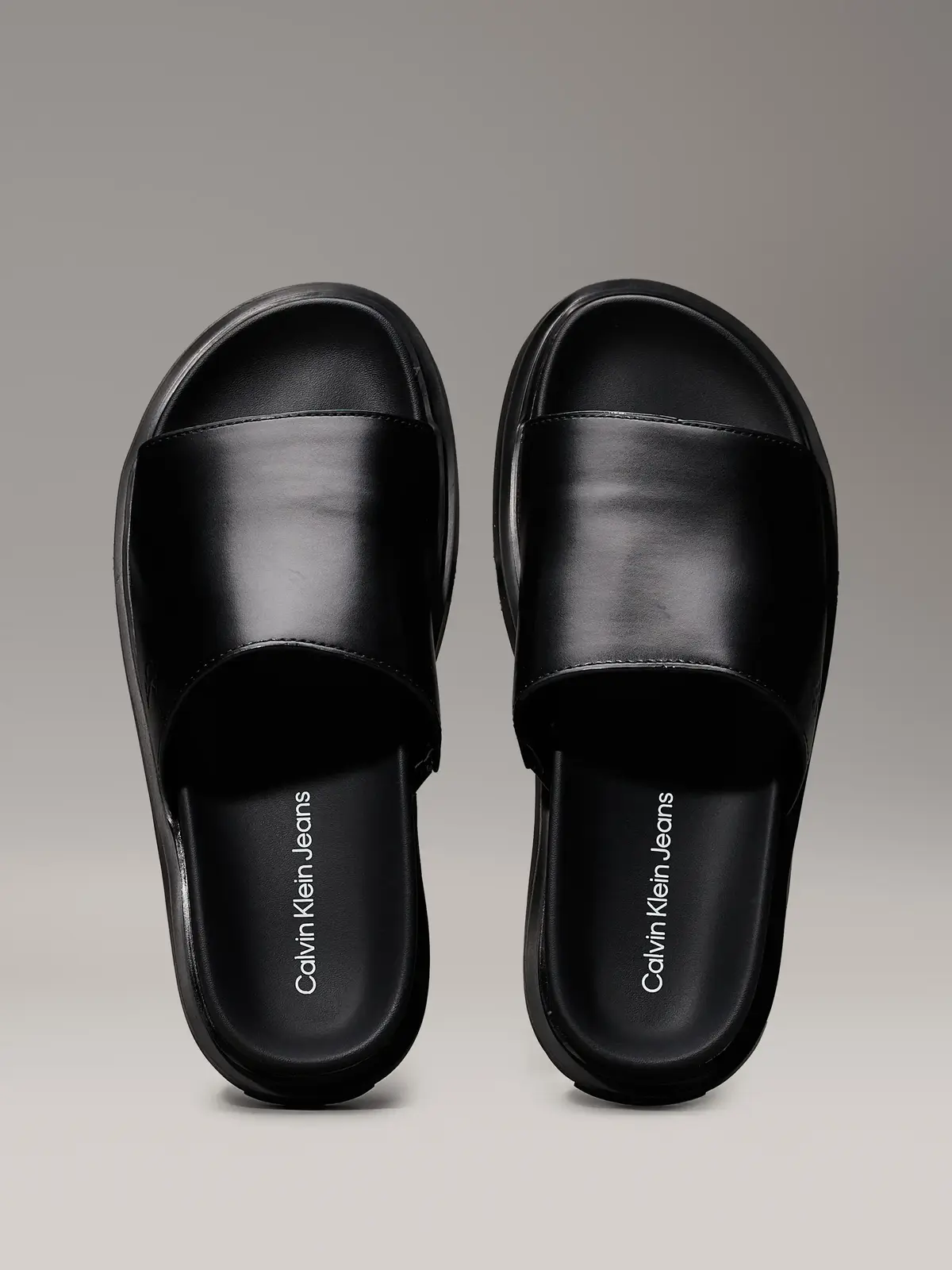 Calvin Klein FLAT MOLDED SANDAL S, 0GJ Siyah Kadın Terlik