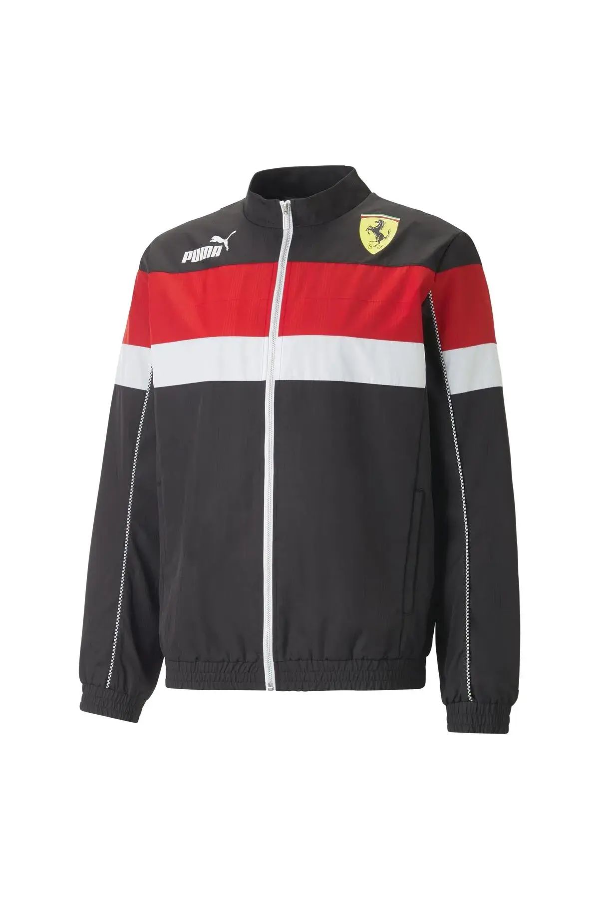 Puma Ferrari Race SDS Jacket Siyah Erkek Fermuarlı Sweatshirt