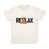 24-7 Just Relax Beyaz Baskılı Erkek T-Shirt