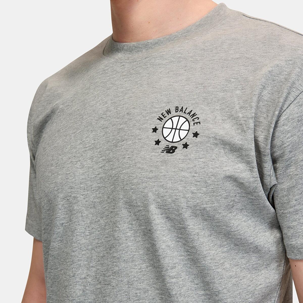 New Balance MNT1411 Erkek Gri T-Shirt