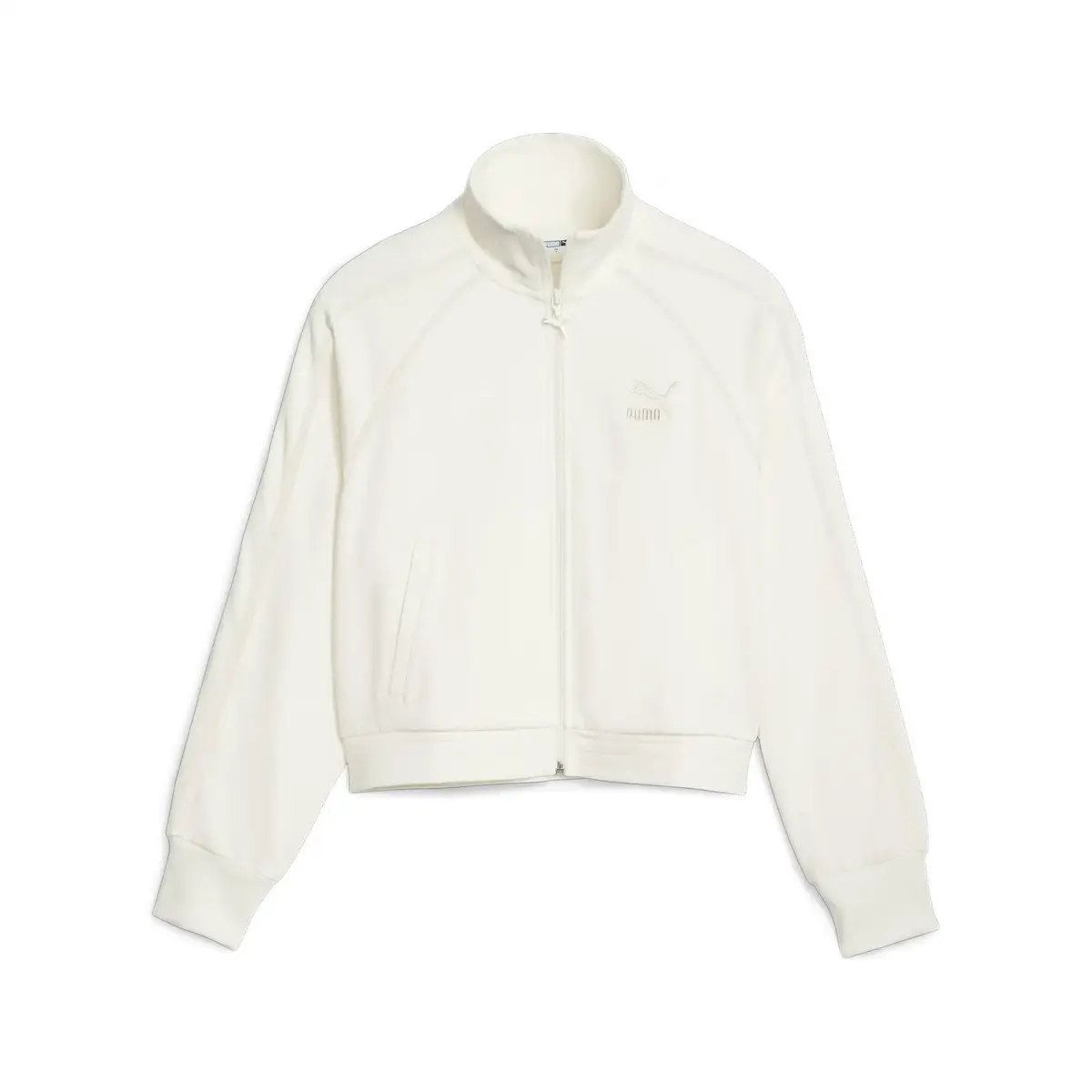 Puma T7 Track Jacket Warm White Beyaz Kadın Hoodie