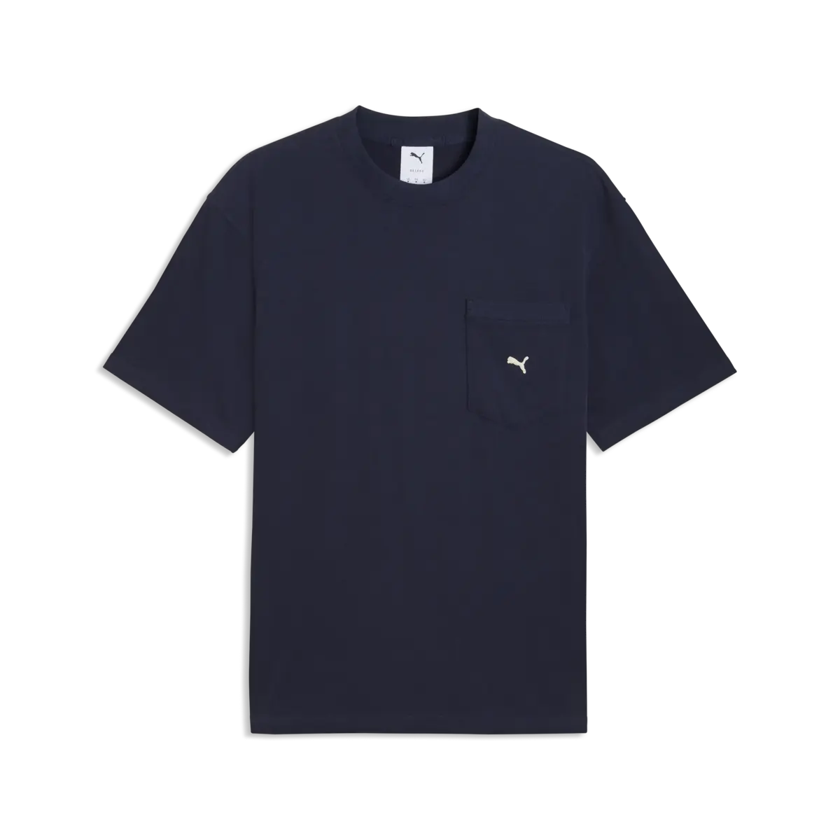 Puma SELECT Essentials Pocket Tee Lacivert Erkek T-Shirt