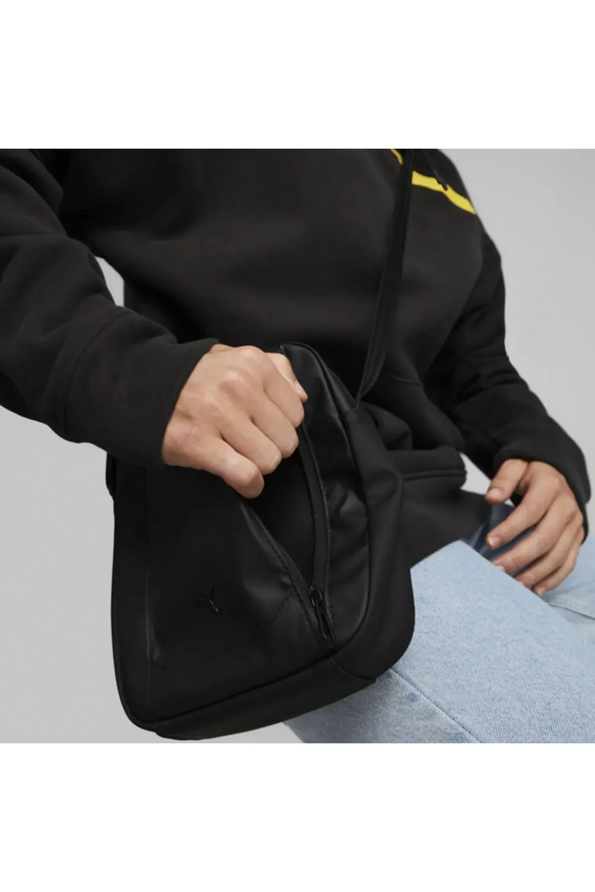 Puma Ferrari Sptwr Style Portable Siyah Unisex Çapraz Omuz Çantası