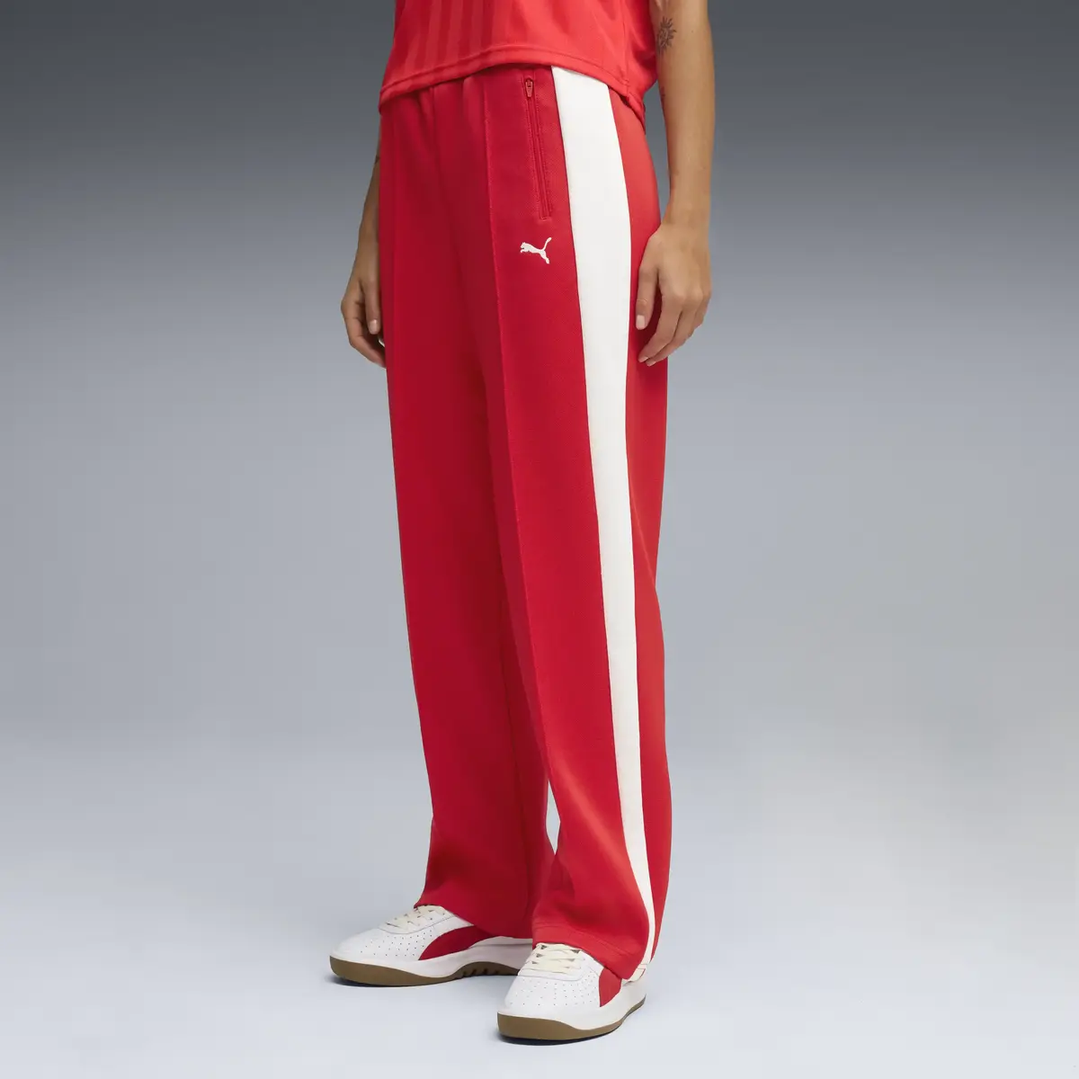 Puma T7 ALWAYS ON Straight Pants Kırmızı Kadın Eşofman Altı
