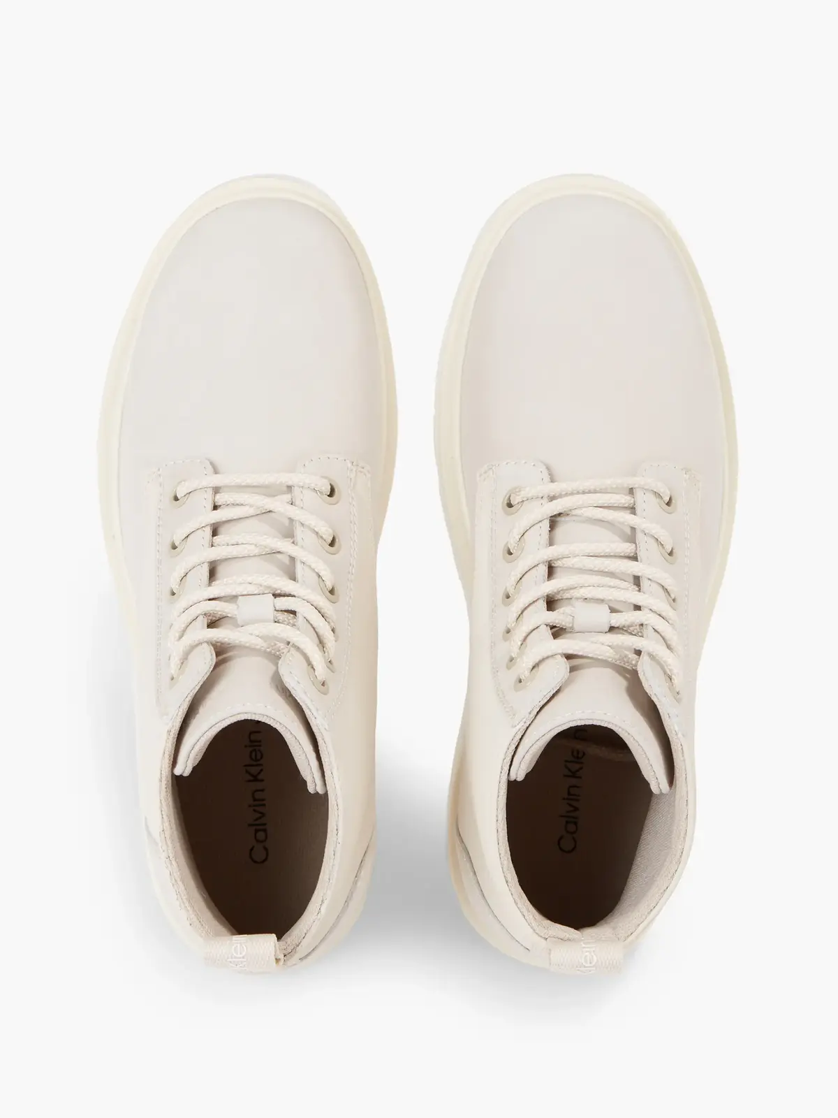 Calvin Klein EVA MID LACEUP BOOT Kadın Krem Bot