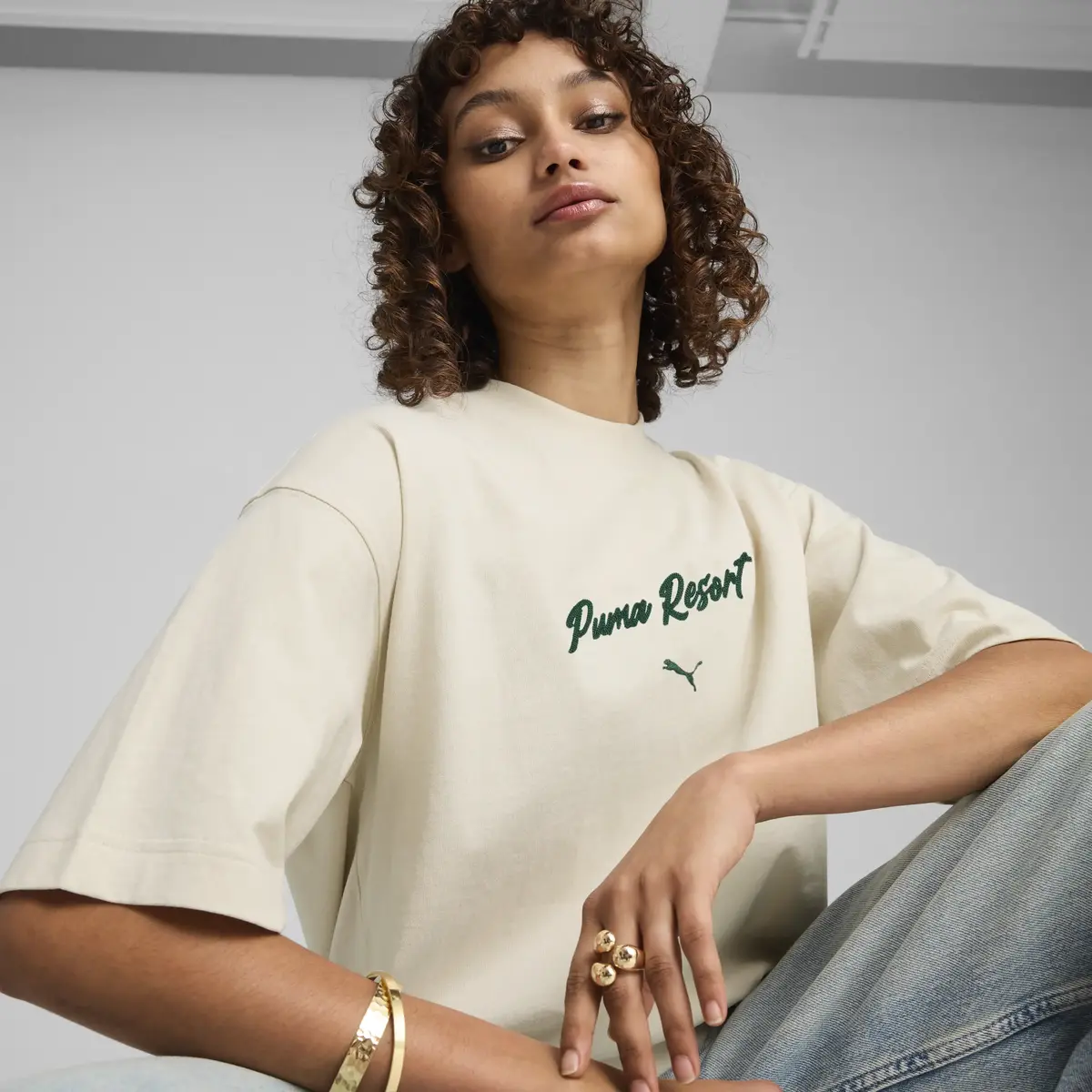Puma PREMIUM ESS Graphic Tee Erkek T-Shirt & Polo