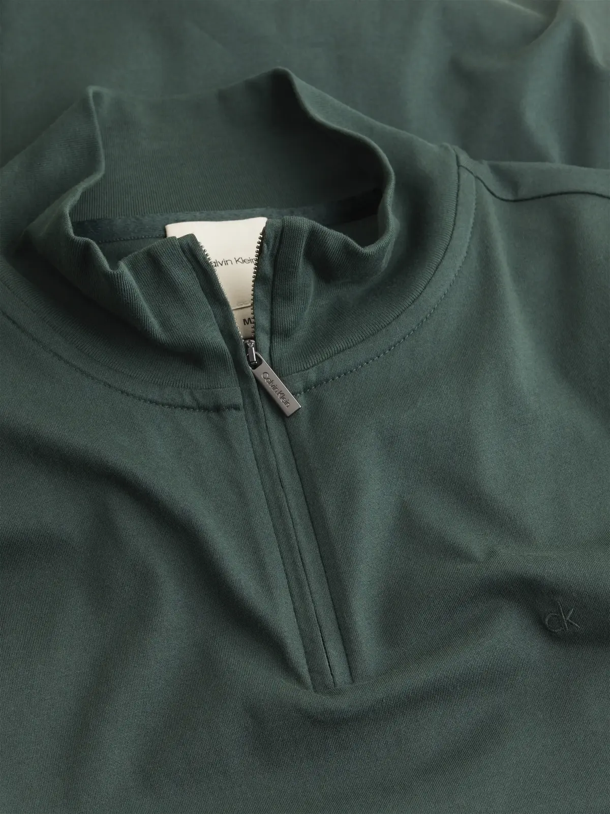 Calvin Klein LIQUID TOUCH LS ZIP Erkek Siyah Sweatshirt