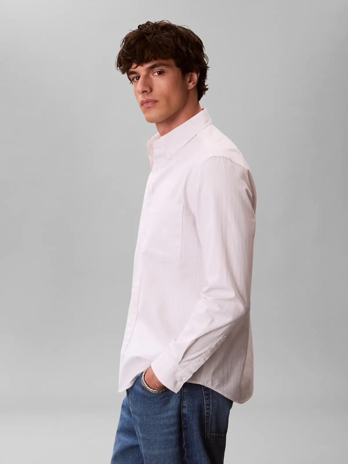 LS YD STRIPE OXFORD, 67U, S