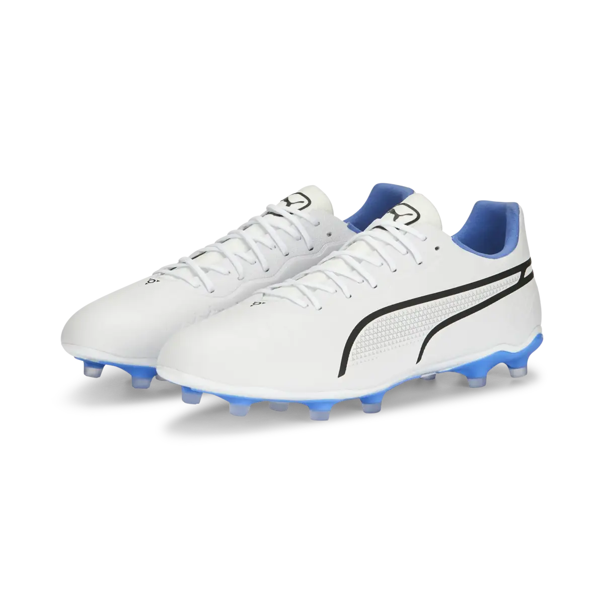 Puma KING PRO FG/AG PUMA White-PUMA Black-Blu Beyaz Erkek Krampon