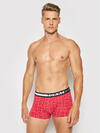 Tommy Hilfiger 3P TRUNK PRINT, 0TW Kırmızı 3'lü Erkek Boxer