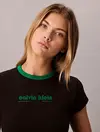 Calvin Klein SS RETRO LOGO GRAPHIC TEE Siyah Kadın Tişört Calvin Klein SS RETRO LOGO GRAPHIC TEE Siyah Kadın Tişört