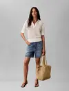 Calvin Klein BOLD CK RAFFIA MEDIUM Omuz Askılı El Örgüsü Kadın Çanta
