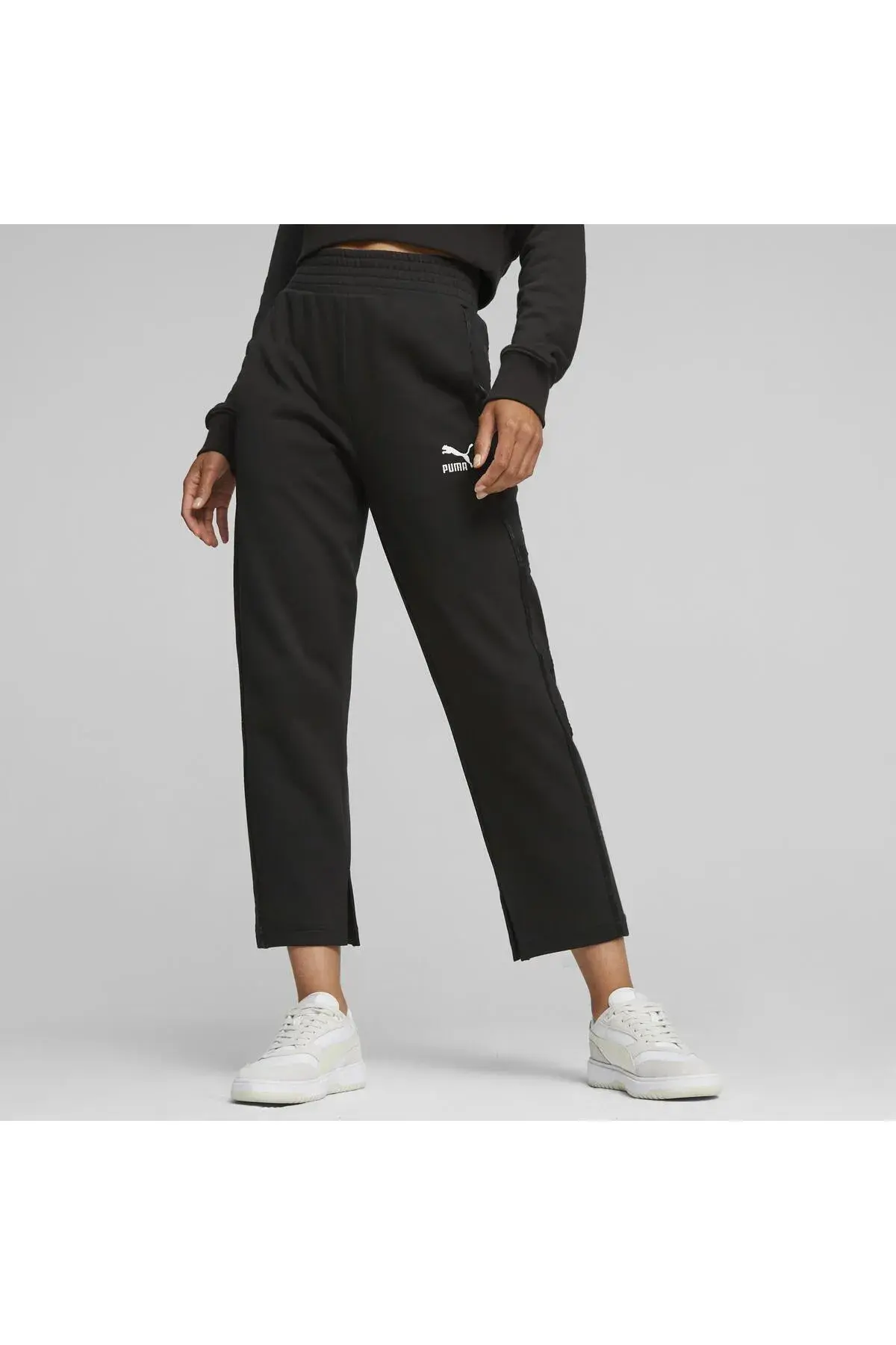 Puma T7 High Waist Pants Siyah Kadın Eşofman Altı