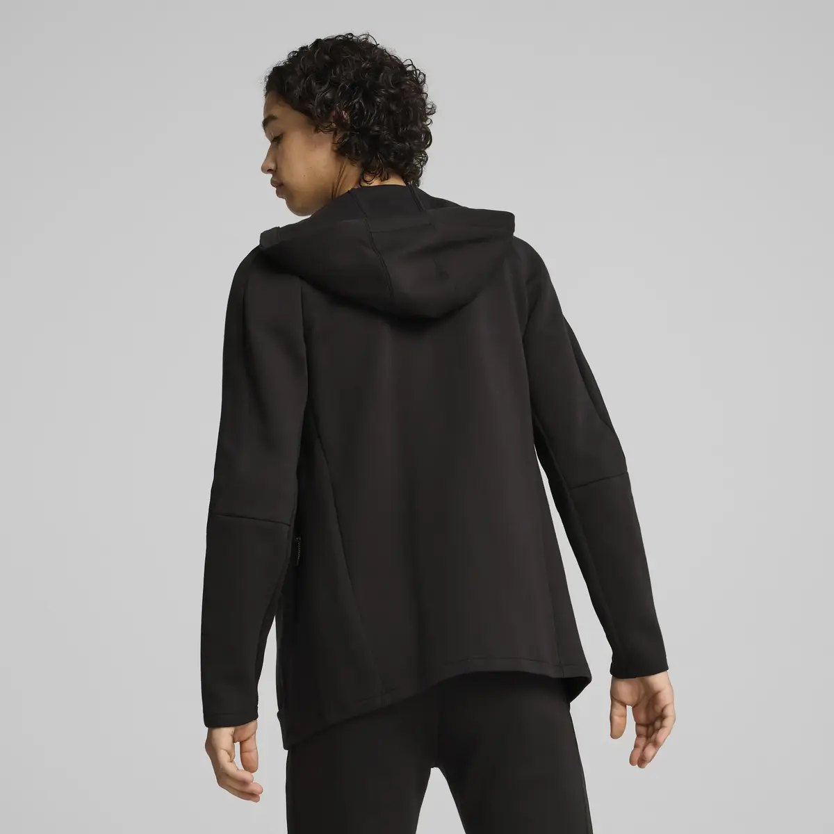 Puma EVOSTRIPE Full-Zip Hoodie Siyah Erkek Fermuarlı Ceket