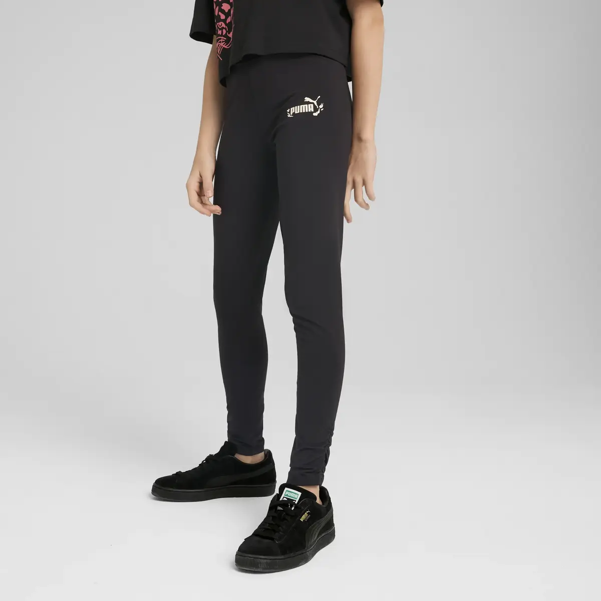 Puma FLAMING LOVE Leggings Siyah Kadın Tayt