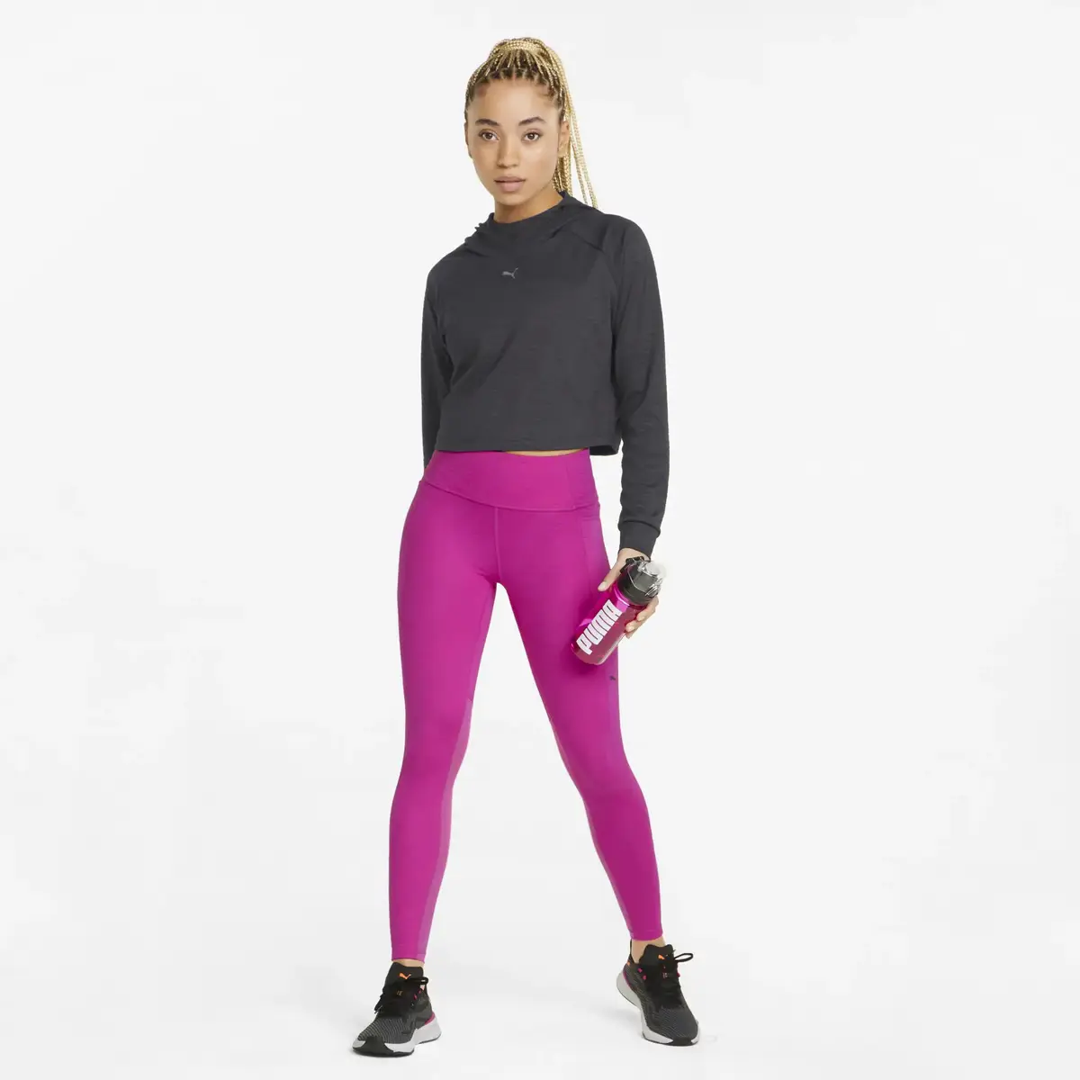 Puma Flawless Pullover Hoodie Puma Black Siyah Kadın Sweatshirt
