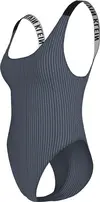 Calvin Klein SCOOP BACK ONE PIECE, PCP Mavi Kadın Mayo