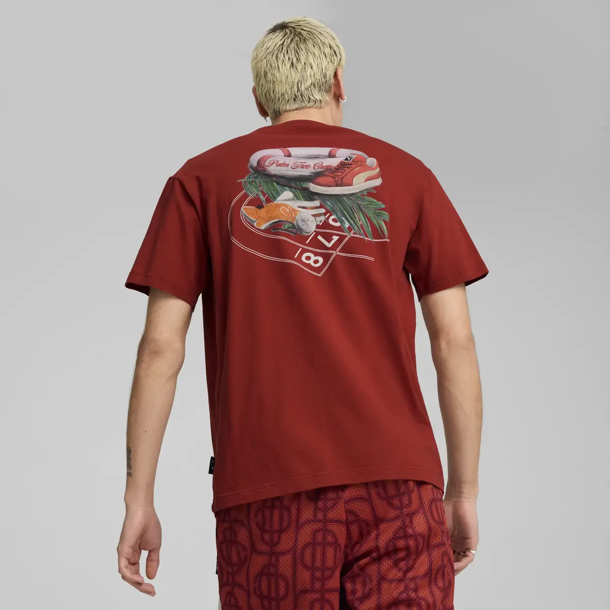 Puma X PTC Graphic Tee Kırmızı Erkek T-Shirt