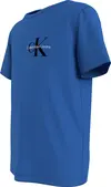 Calvin Klein CHEST MONOGRAM TOP Erkek Mavi T-Shirt