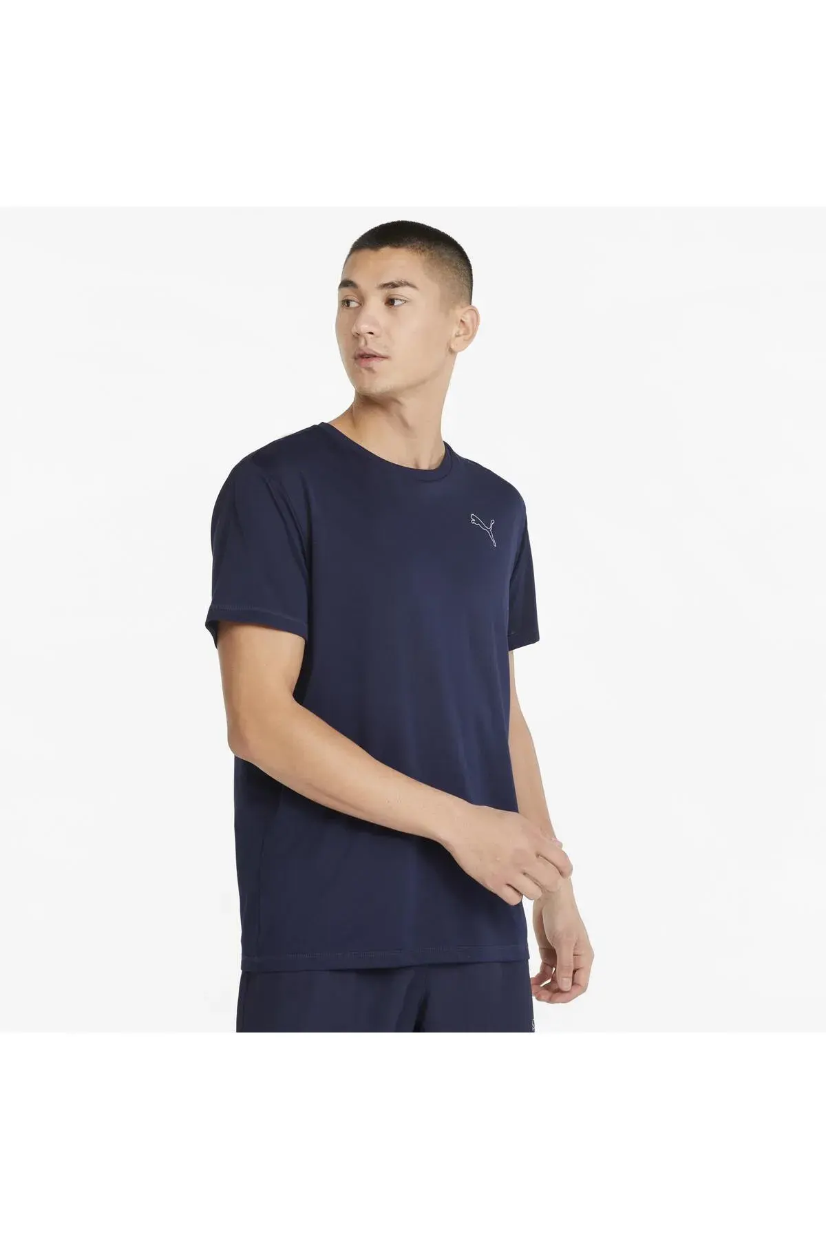 Puma Active Tee Peacoat Erkek Mavi T-shirt