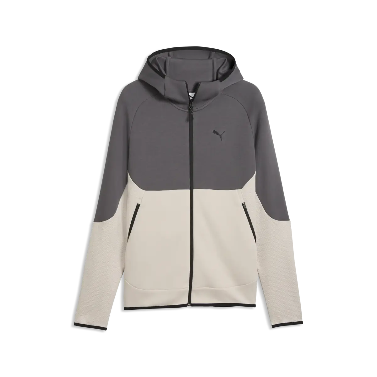PUMA PUMATECH Full-Zip Hoodie Krem Erkek Sweatshirt