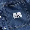 Calvin Klein LINEAR DENIM SHIRT Erkek Mavi Gömlek