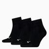 PUMA UNISEX QUARTER PLAIN 3P Siyah Unisex Çorap