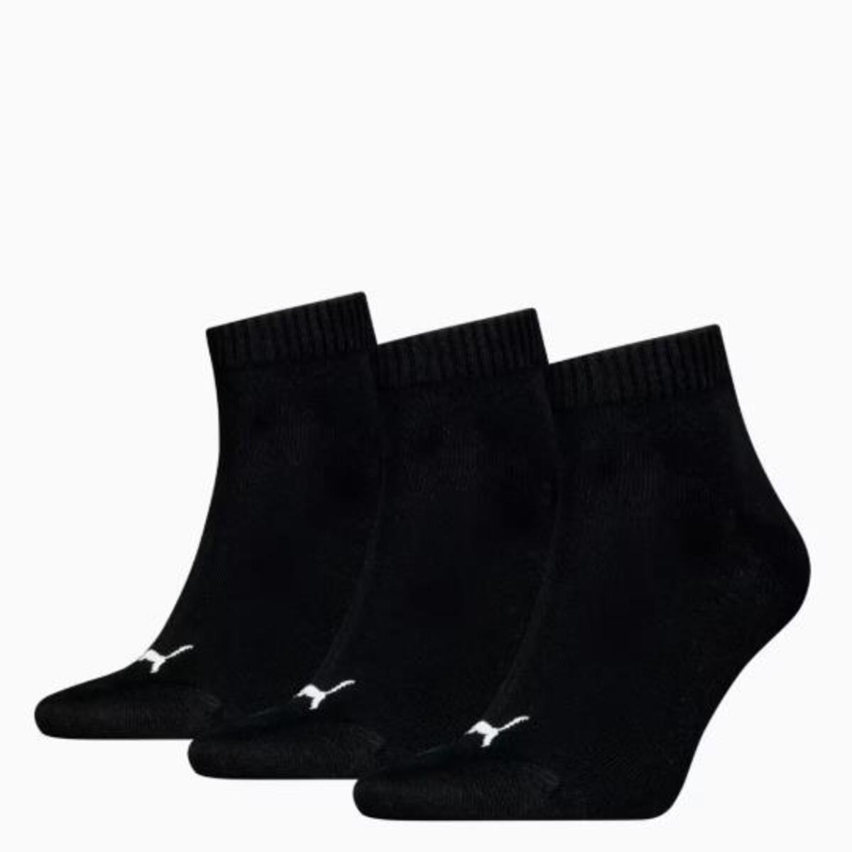 PUMA UNISEX QUARTER PLAIN 3P Siyah Unisex Çorap