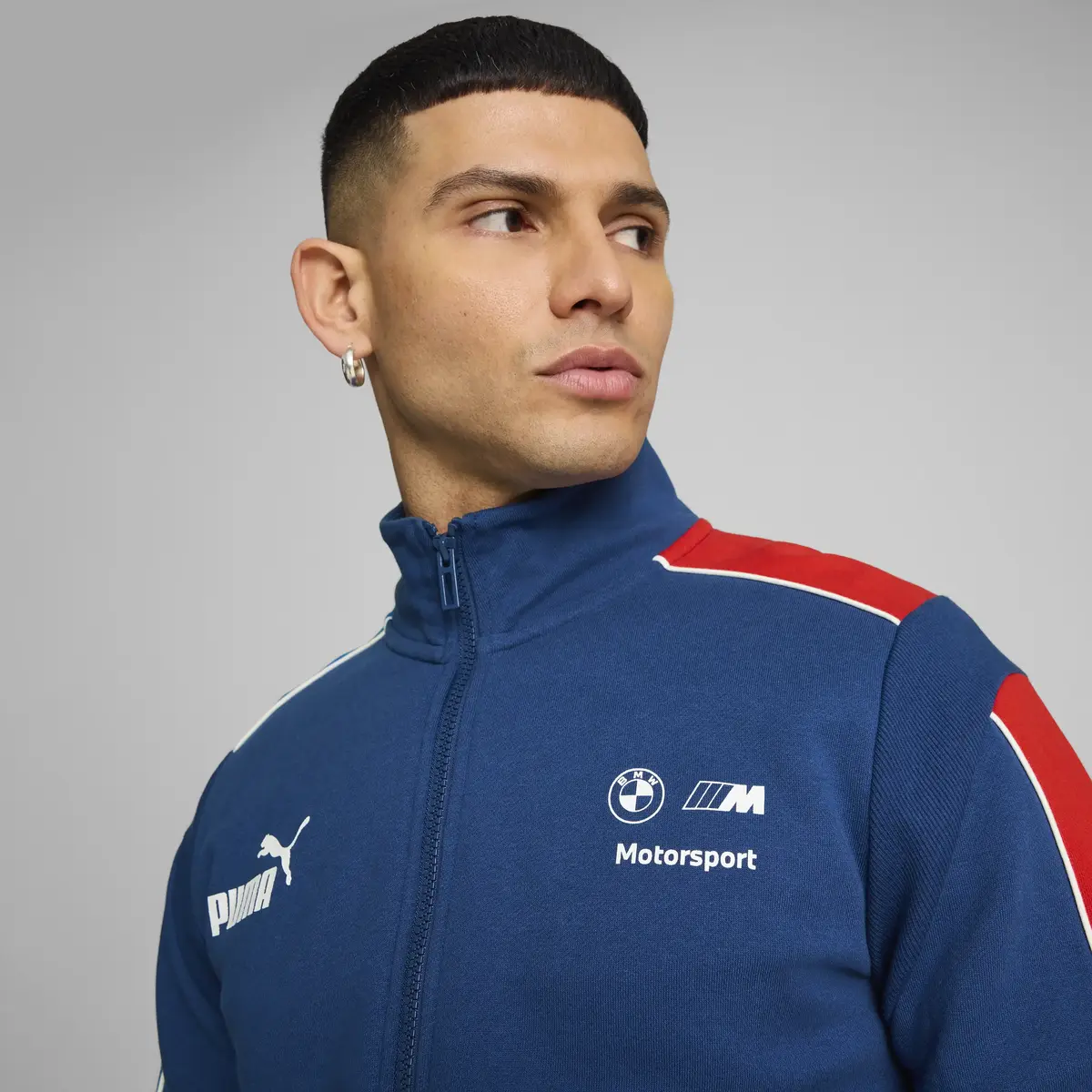 PUMA BMW MMS MT7+ SWEAT JACKET Mavi Erkek Ceket