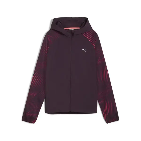 Puma RUN FAVORITE AOP WOVEN JKT W Siyah Kadın Sweatshirt