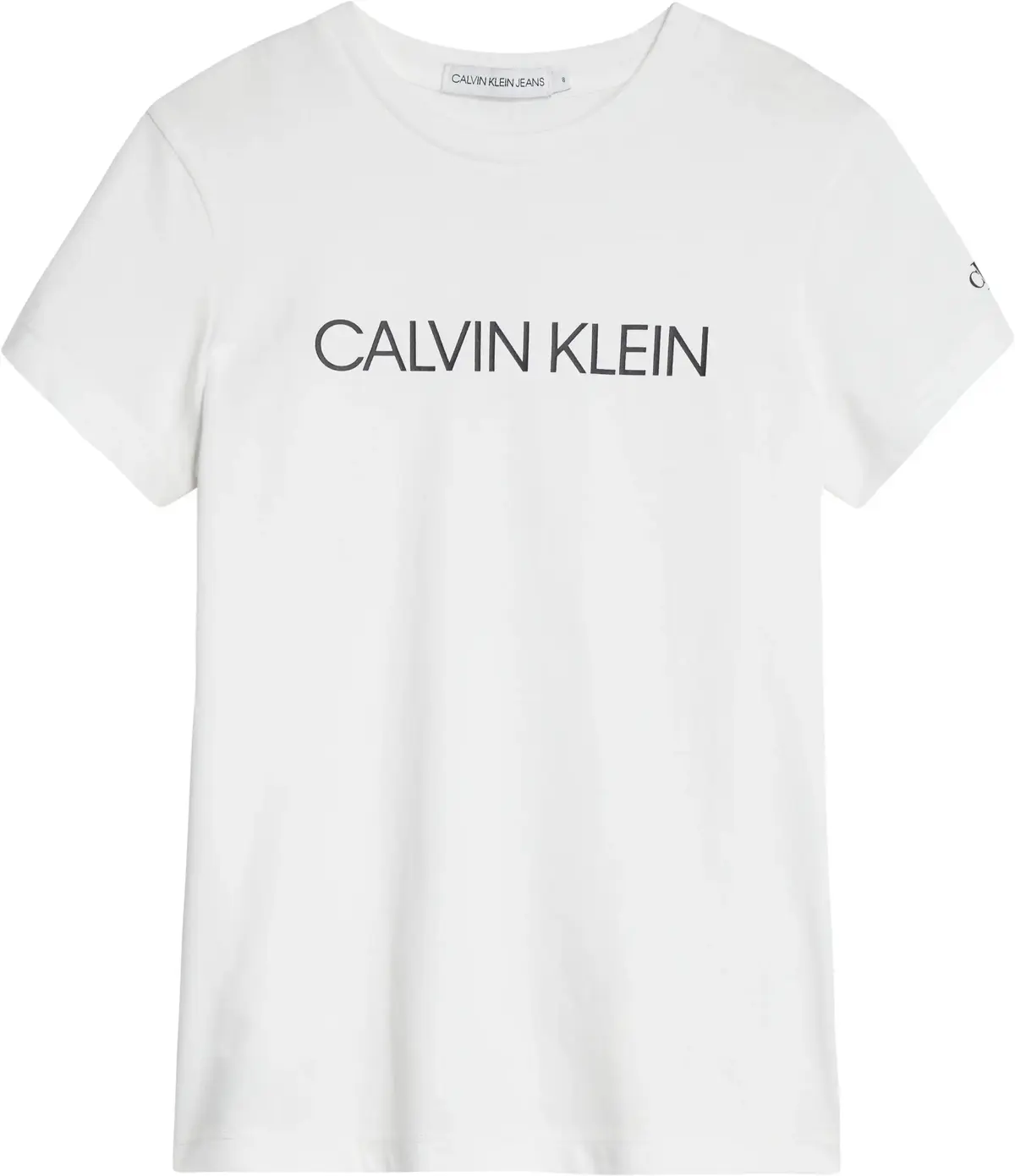 Calvin Klein INSTITUTIONAL SLIM T Kadın Beyaz T-Shirt