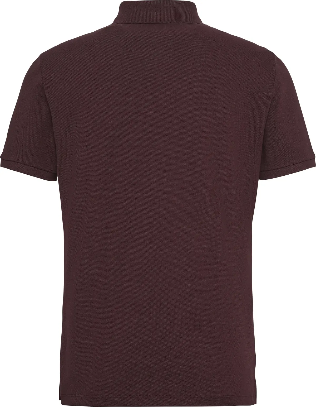 Calvin Klein SS MONOGRAM PIQUE POLO Erkek Bordo Polo T-Shirt
