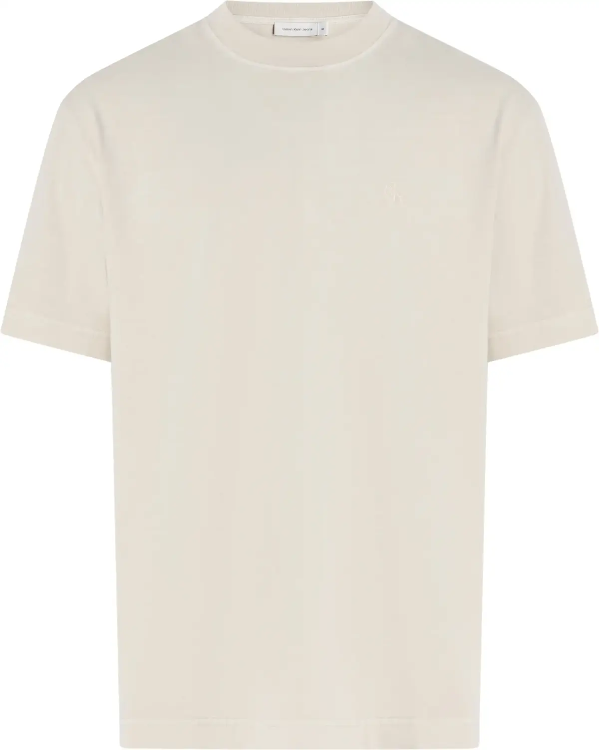 Calvin Klein BOLD WASHED CK APPLI, PDV Krem Erkek T-Shirt & Polo