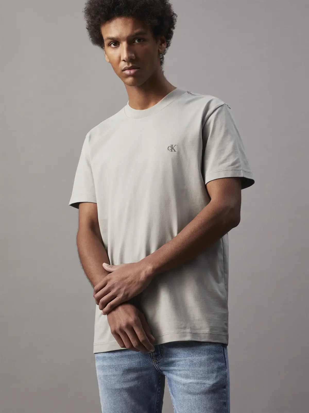 Calvin Klein SLIM TAPER Erkek Mavi Kot Pantolon