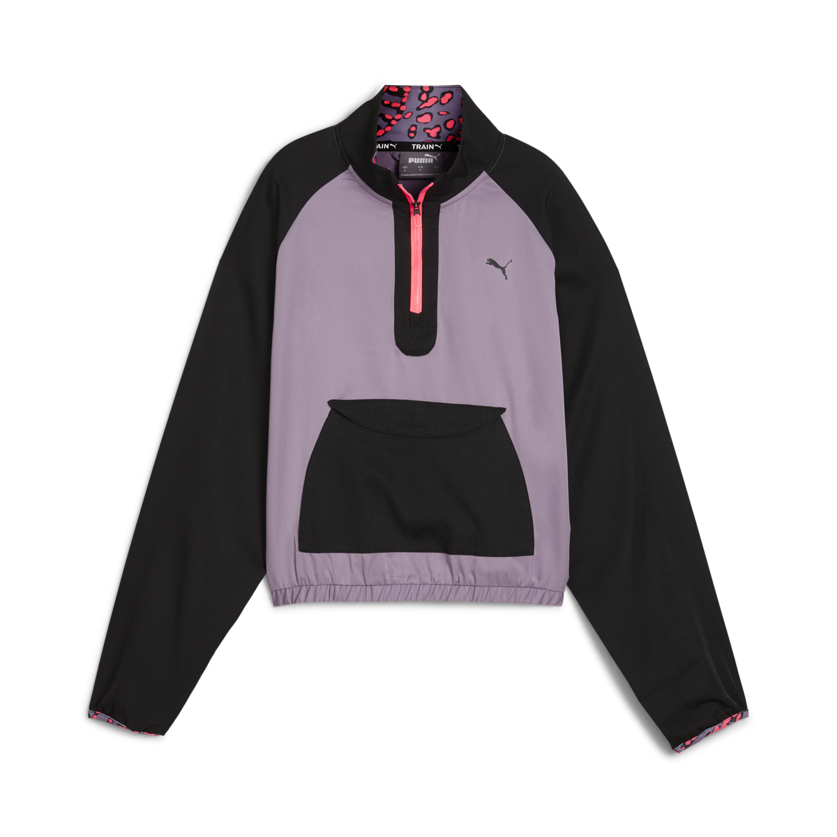 Puma HYPERNATURAL WOVEN 1/2 ZIP Mor Kadın Sweatshirt