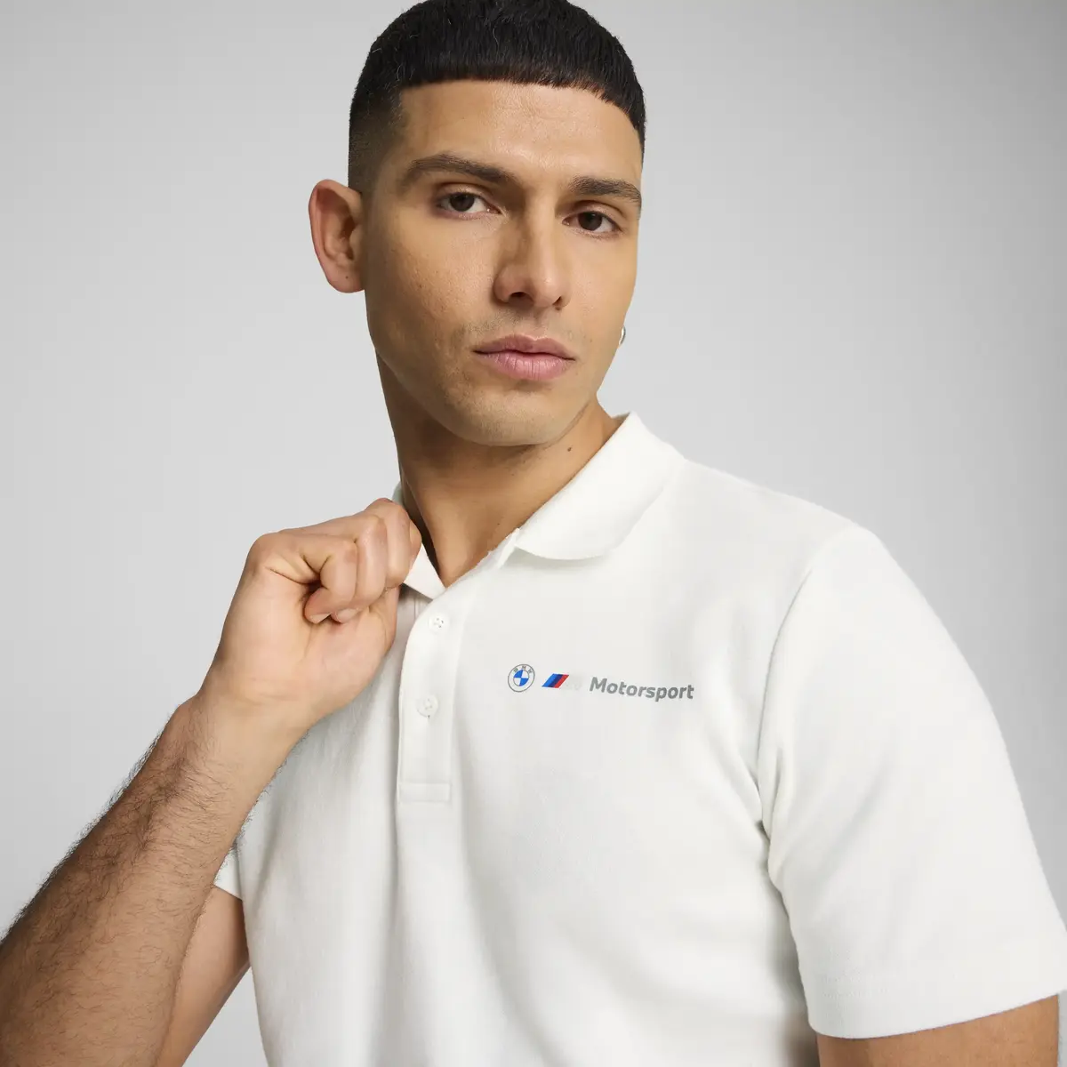 Puma BMW MMS JAQUARD POLO Beyaz Erkek T-Shirt
