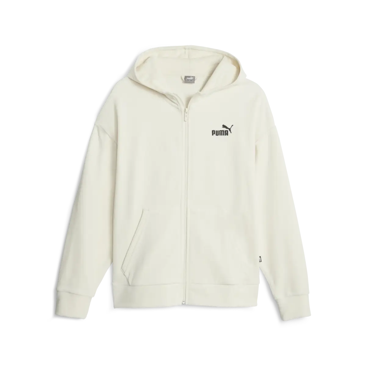 Puma ESS ELEVATED Full-Zip Hoodie Beyaz Kadın Hoodie